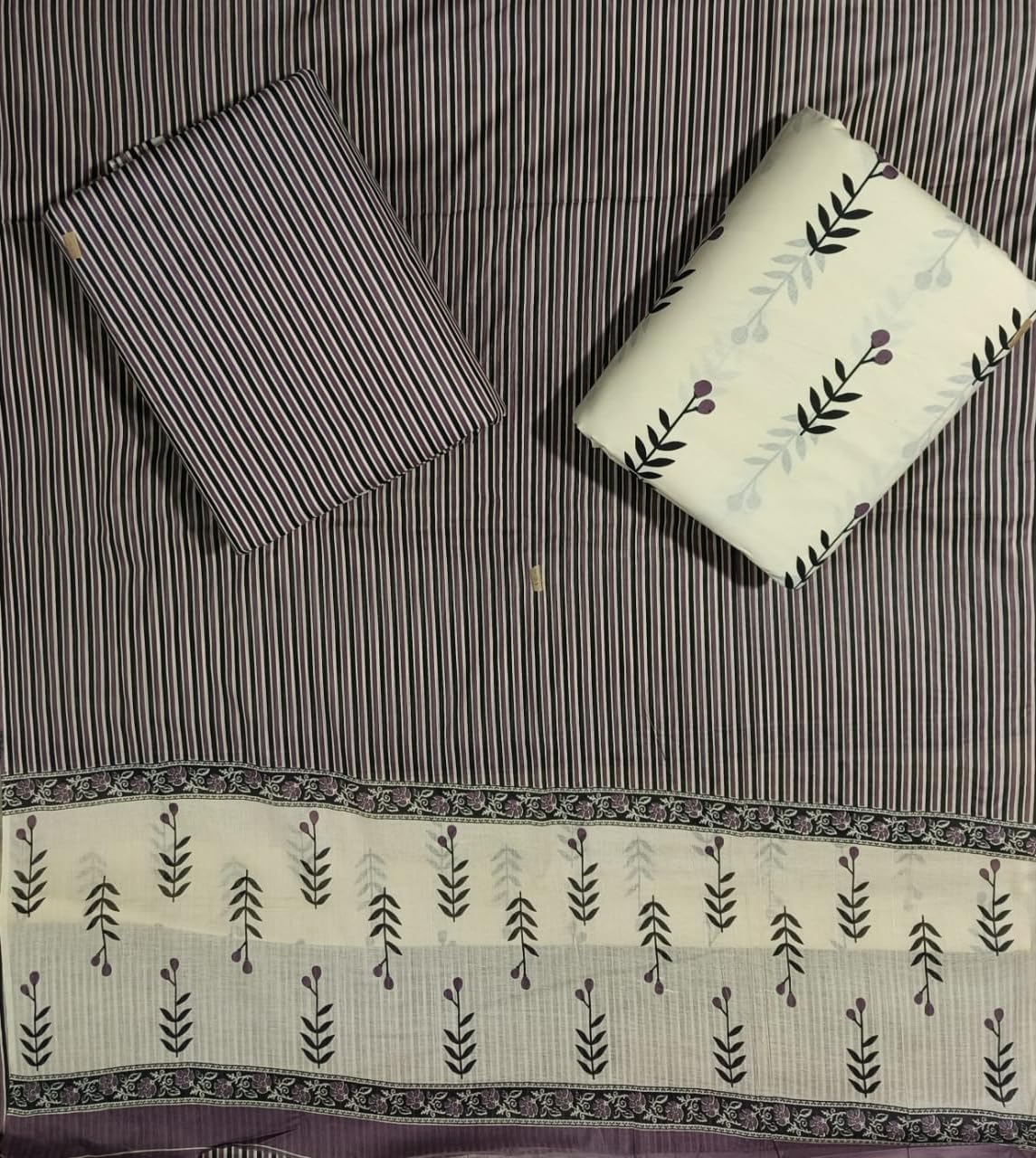 DRAVINAM Trends Jaipuri Print Cambric Cotton Unstitched Salwar Suit Dress Material for Women with Mulmul Cotton Dupatta