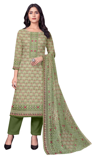 DRAVINAM Trends Women's Unstitched Winter Wear Kashmiri Kani Printed Heavy Woolen Pashmina Salwar Suit Dress Material with Printed Shawl Dupatta