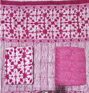 DRAVINAM Trends Jaipuri Print Cambric Cotton Unstitched Salwar Suit Dress Material for Women with Mulmul Cotton Dupatta