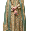 DRAVINAM Trends Women's Pure Pashmina wool Digital Print Fancy Embroidery Work Warm Salwar Kameez Dress Material with Pure Woollen Pashmina Printed Woven Shawl Dupatta (Green)
