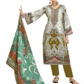 DRAVINAM Trends Women's Unstitched Digital Pakistani Print Embroidered Cambric Cotton Salwar Suit Dress Materials with Cotton Printed Dupatta