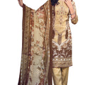 DRAVINAM Trends Unstitched Pakistani Print Embroidered Cotton Salwar Suit Dress Materials with Dupatta
