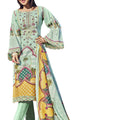 DRAVINAM Trends Unstitched Pakistani Print Embroidered Cotton Salwar Suit Dress Materials with Dupatta