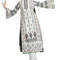 DRAVINAM Trends Women's Unstitched Pakistani Digital Print Embroidered Pure Cambric Cotton Salwar Suit Dress Materials with Cotton Printed Dupatta