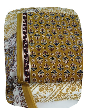 DRAVINAM Trends Jaipuri Print Cambric Cotton Unstitched Salwar Suit Dress Material for Women with Mulmul Cotton Dupatta