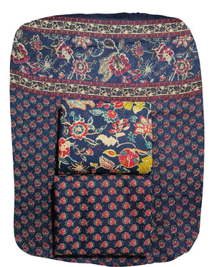 DRAVINAM Trends Jaipuri Print Cambric Cotton Unstitched Salwar Suit Dress Material for Women with Mulmul Cotton Dupatta