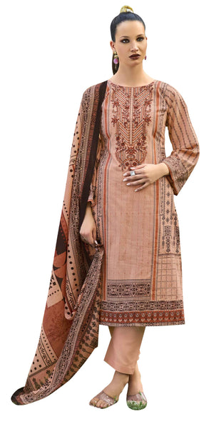DRAVINAM Trends Kurti 2.50 mtrs, PURE COTTON DYED (2.7 m),PURE LAWN MULMUL DIGITAL PRINT COTTON DUP (2.25|Bawa