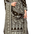 DRAVINAM Trends Women's Printed Pashmina Kani Unstitch Salwar Suit Dress Material with Siroski work and Printed Twill Pashmina Warm Shawl Dupatta