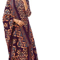 DRAVINAM Trends Women's Unstitched Kashmiri Print Woollen Pashmina Salwar Suit Dress Material with Pashmina Printed Shawl Dupatta (Free Size) (Brown)
