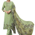 DRAVINAM Trends Women Unstitched Pakistani Print Embroidered Cotton Salwar Suit Dress Materials With Cotton Dupatta