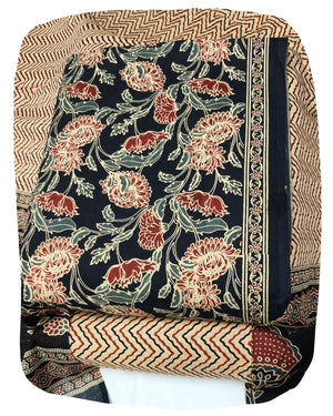 DRAVINAM Trends Jaipuri Print Cambric Cotton Unstitched Salwar Suit Dress Material for Women with Mulmul Cotton Dupatta