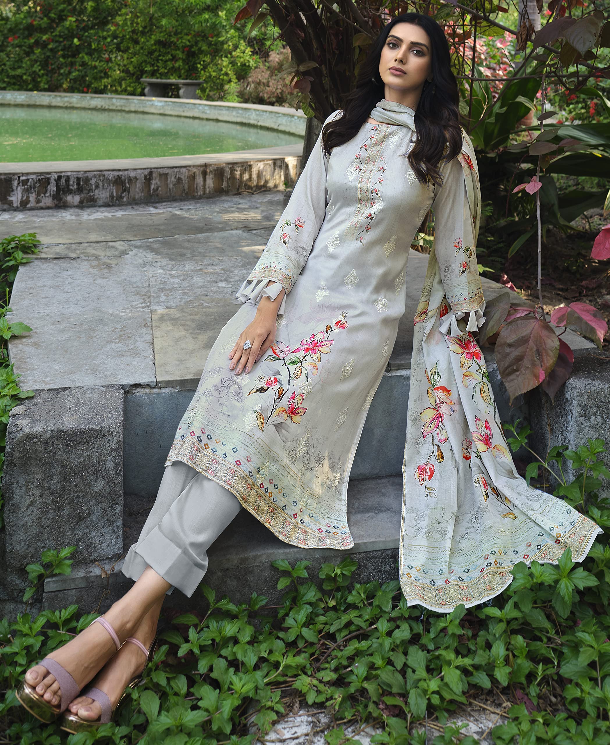 DRAVINAM Trends Cotton Printed Kurta Set