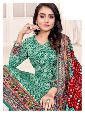 DRAVINAM Trends Heavy Spun Digital Style Printed Unstitched Salwar Suit for Women with Shawl Dupatta