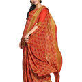 DRAVINAM Trends Women's Woven Pure Georgette Saree (Vaa_5_Pink)