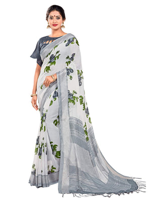 DRAVINAM Trends Women's Woven Kalamkari Printed Soft Cotton Saree with Blouse Piece (SareeKlm_6_Red and Orange)