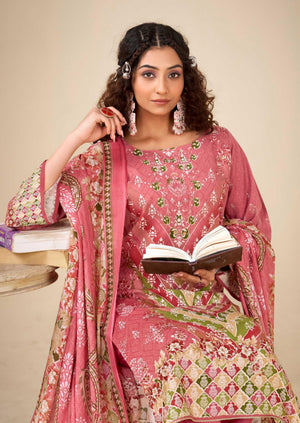 DRAVINAM Trends Kurti 2.50 mtrs, Pure Viscose Rayon (3 mtrs apx), Pure Cotton Mal Mal Print (2.30|Grey