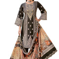DRAVINAM Trends Women's Unstitched Salwar Suit Dress Material - Cotton Digital Printed Organza Embroidered Kameez II Unstitch Bottoms II Cotton Dupatta
