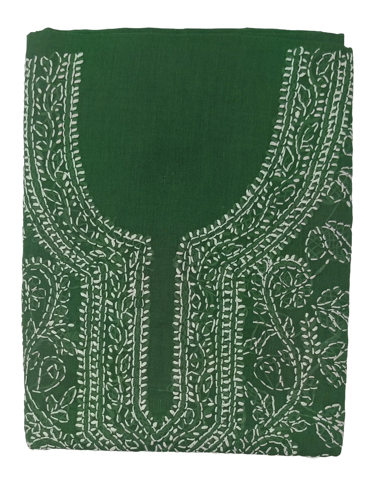 DRAVINAM Trends Women’s Cotton Unstitched Chikankari Suit Set with Dupatta & Bottom | Hand-Embroidered Lucknowi Dress Material | Premium Ethnic Wear for Women | Free Size (3-Piece)