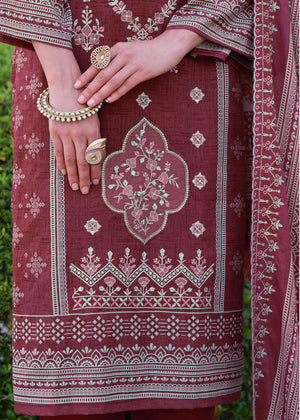 DRAVINAM Trends Women's Unstitched Premium Pure Cotton Heavy Embroidered Suit Dress Material