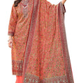 DRAVINAM Trends Women's Unstitched Salwar Suit Dress Material - Cotton Digital Printed Organza Embroidered Kameez II Unstitch Bottoms II Cotton Dupatta