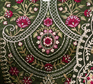 DRAVINAM Trends Women's Unstitched Pakistani Digital Print Embroidered Pure Cotton Salwar Suit Dress Materials with Cotton Embroidered Cutwork Dupatta