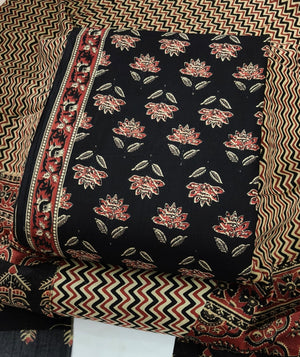 DRAVINAM Trends Jaipuri Print Cambric Cotton Unstitched Salwar Suit Dress Material for Women with Mulmul Cotton Dupatta