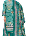 DRAVINAM Trends Women's Unstitched Cotton Hand Embroidered Suit Material - Cotton Hand Work Print Shirt II Cotton Bottoms II Cotton Malmal Dupatta