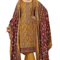 DRAVINAM Trends Women's Unstitched Salwar Suit Dress Material - Cotton Digital Printed Organza Embroidered Kameez II Unstitch Bottoms II Cotton Dupatta