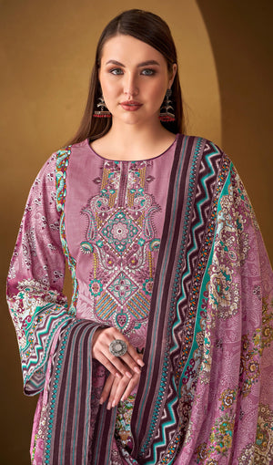 DRAVINAM Trends Women's Unstitched Dress Material