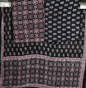 DRAVINAM Trends Jaipuri Print Cambric Cotton Unstitched Salwar Suit Dress Material for Women with Mulmul Cotton Dupatta