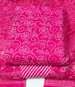 DRAVINAM Trends Jaipuri Print Cambric Cotton Unstitched Salwar Suit Dress Material for Women with Mulmul Cotton Dupatta