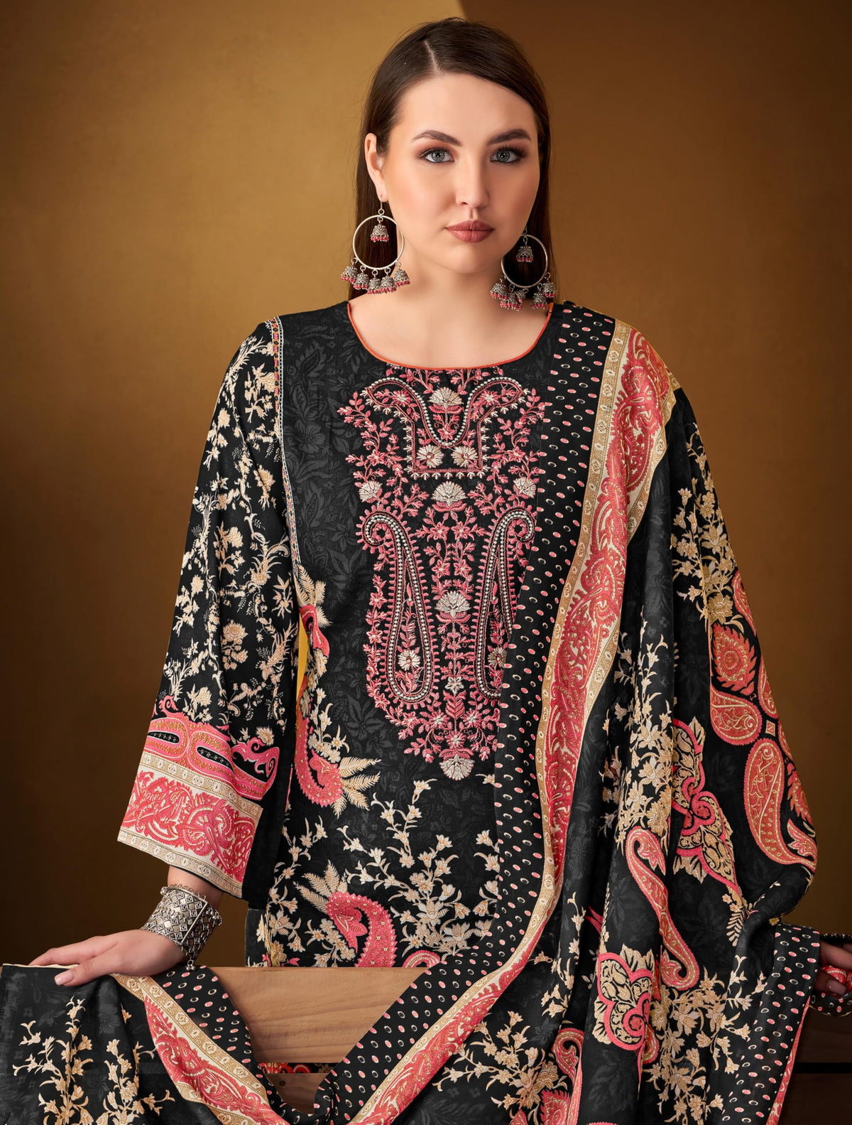 DRAVINAM Trends Women's Unstitched Dress Material