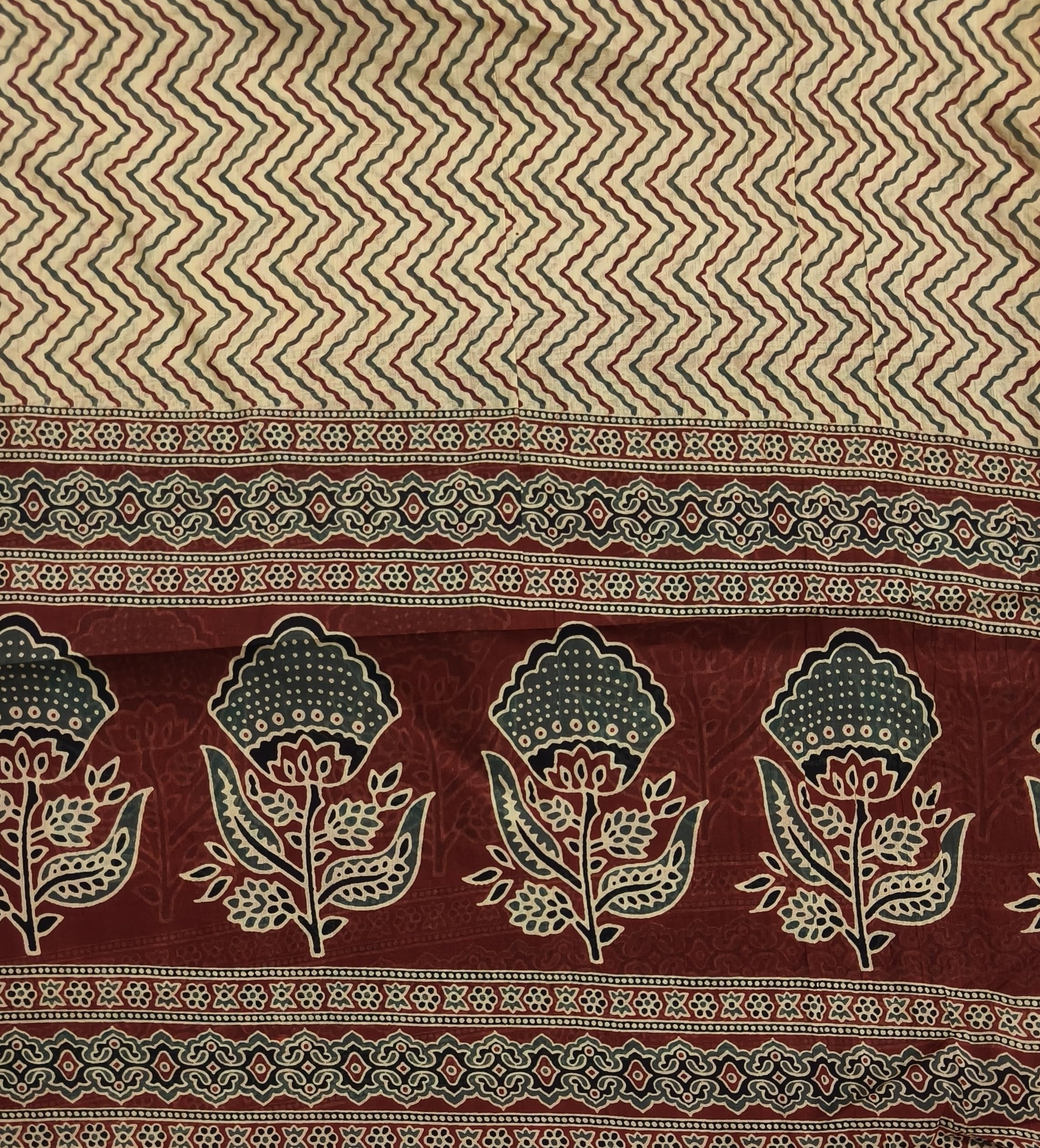DRAVINAM Trends Jaipuri Print Cambric Cotton Unstitched Salwar Suit Dress Material for Women with Mulmul Cotton Dupatta