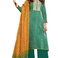 DRAVINAM Trends Unstitched Women Salwar Suit set (Green)