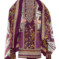 DRAVINAM Trends Women's Pure Lawn Cotton Pakistani Embroidered Suit Dress Material with Unstitched Bottoms and Cotton Dupatta