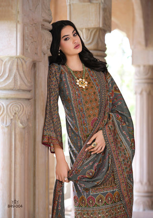 DRAVINAM Trends Kurti 2.50 mtrs, PURE VISCOSE RAYON (3 mtrs apx), PURE MODAL VISCOSE Maslin Dupatta Digital|Cream