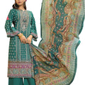 DRAVINAM Trends Women's Rayon Unstitched Salwar Suit Dress Material - Pure Rayon Digital Print with Hand work Kameez | Viscose Rayon Bottom |Cotton Mal Mal Digital Print Dupatta